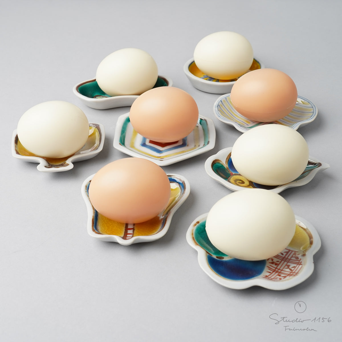 九谷焼 縁起豆皿 7~9cm Soukyu Studio1156