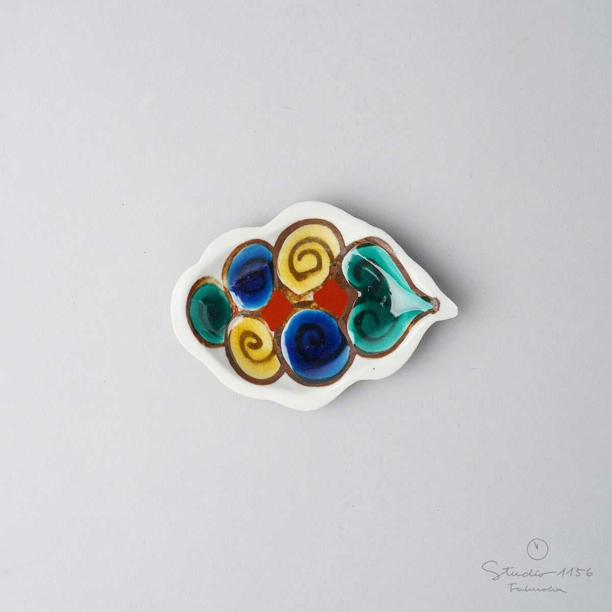 九谷焼 縁起豆皿 7~9cm 彩雲 Soukyu Studio1156