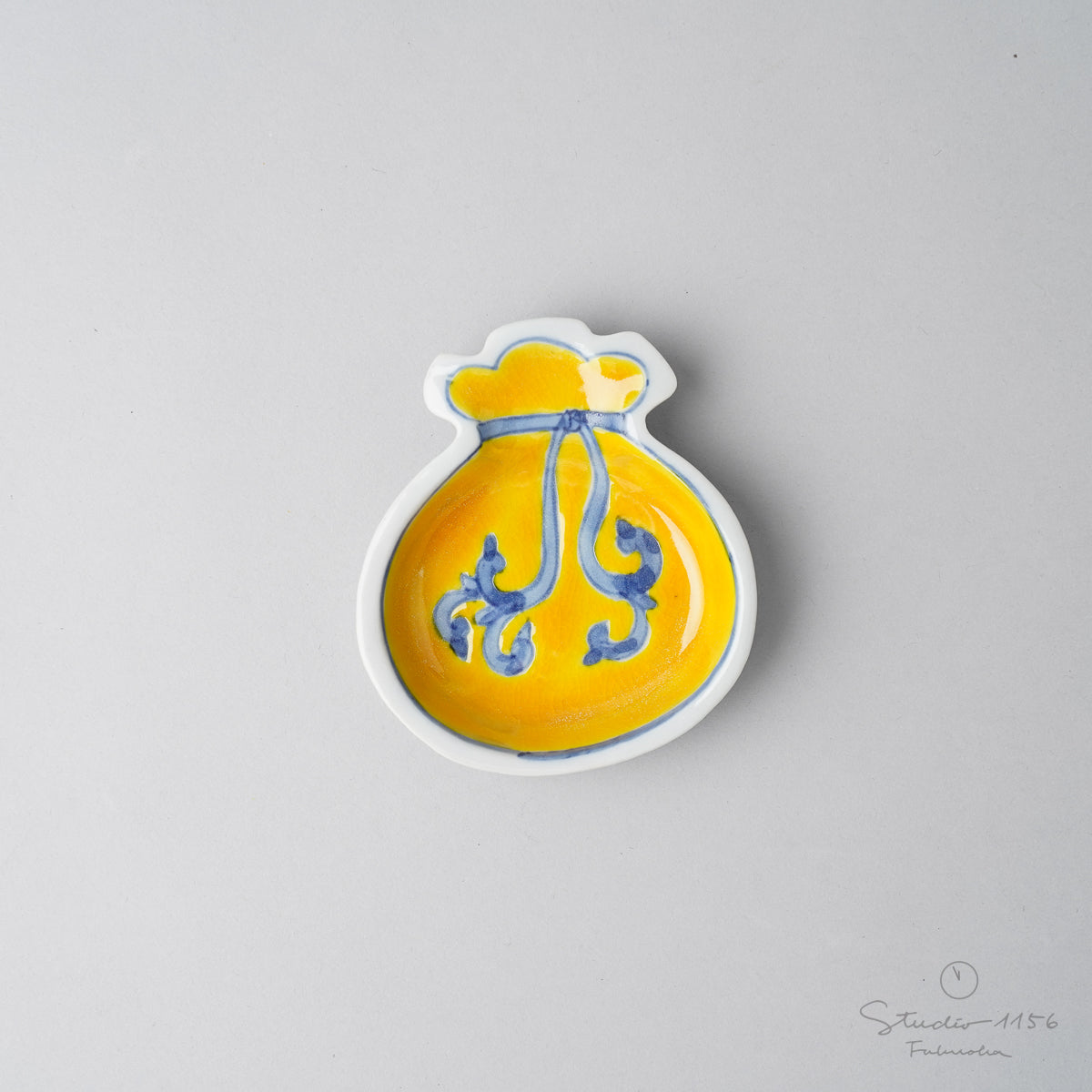 九谷焼 縁起豆皿 7~9cm 宝袋 Soukyu Studio1156