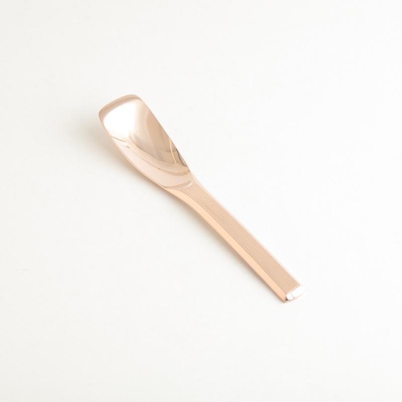 新潟燕カトラリー 純銅製 アイスクリームスプーン ピンクゴールド Todai Studio1156