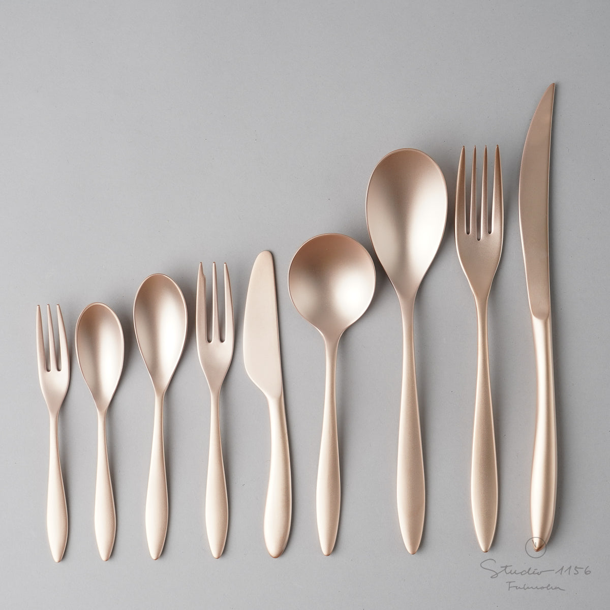 新潟燕カトラリー ALBI アルビ PE(ピンクゴールドエレガント) Todai Studio1156