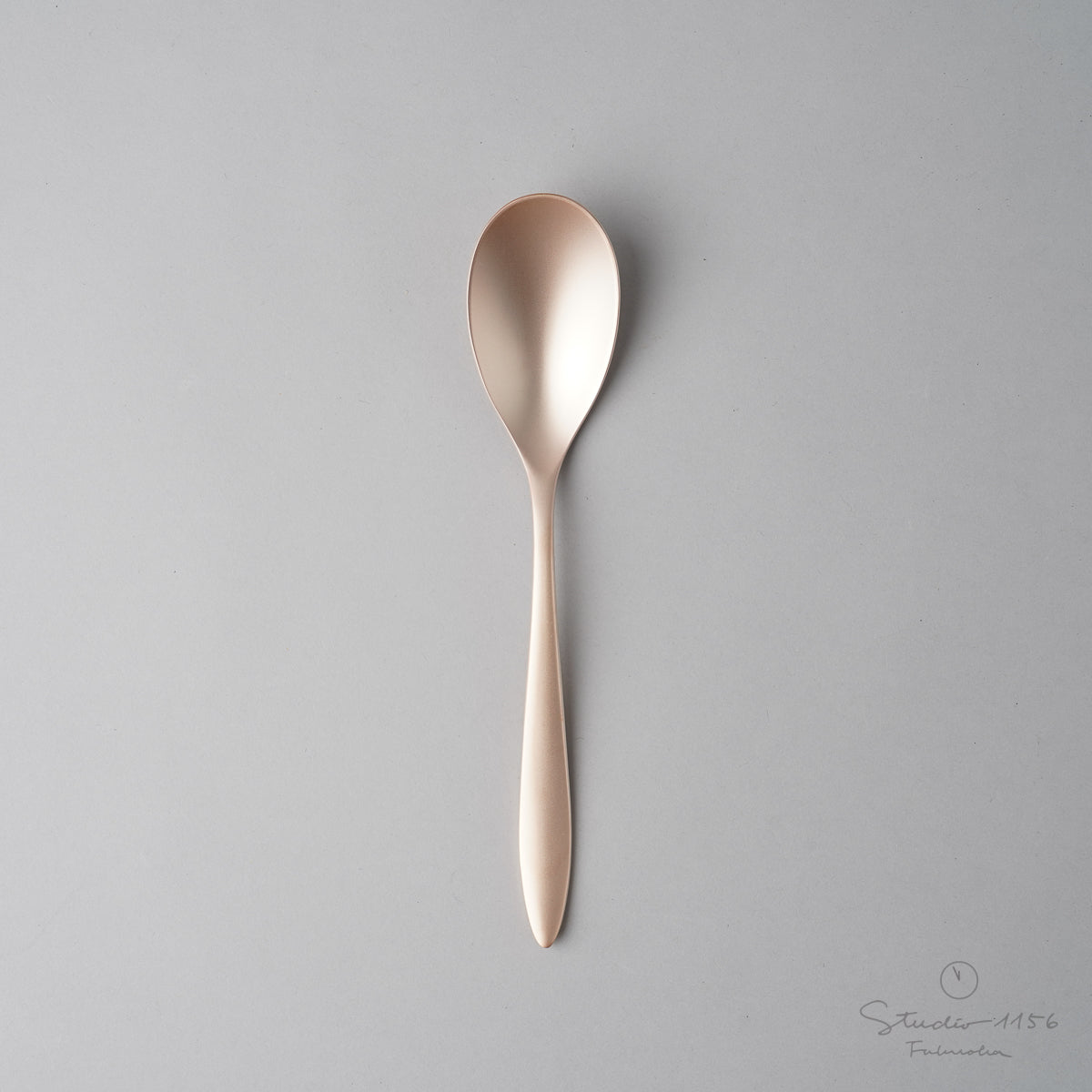 新潟燕カトラリー ALBI アルビ PE(ピンクゴールドエレガント) デザートスプーン Todai Studio1156