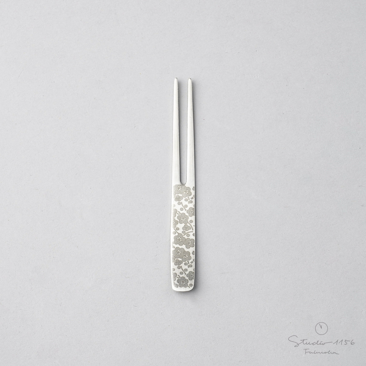 新潟燕カトラリー かんざし ピックフォーク 和柄シルバー 9cm 梅 Todai Studio1156