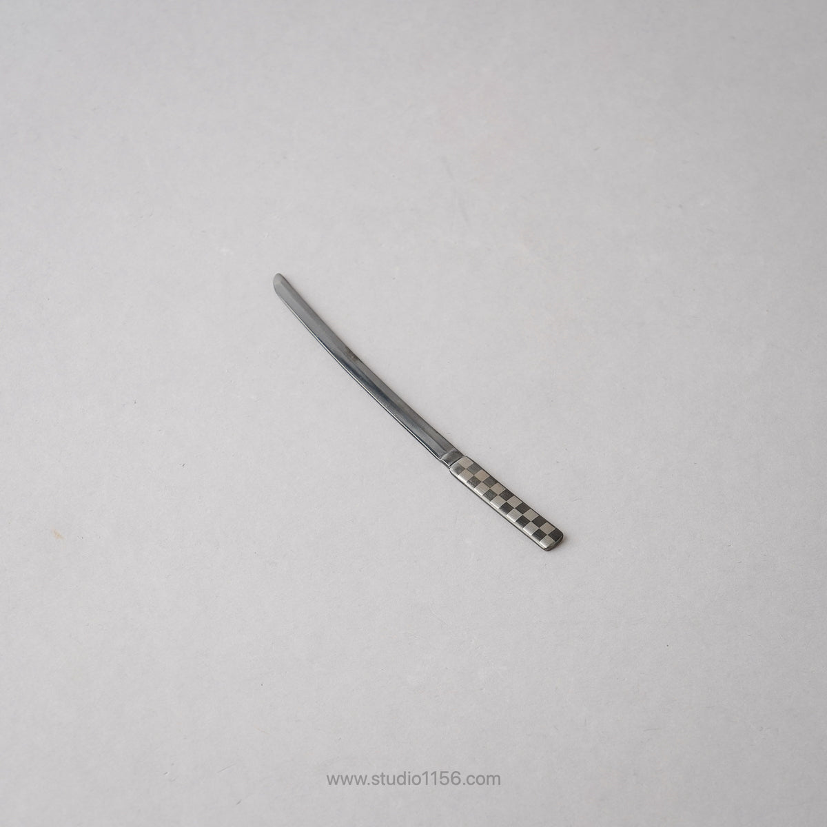 新潟燕カトラリー 日本刀 脇差 和菓子 ナイフ 12cm 黒市松 Todai Studio1156