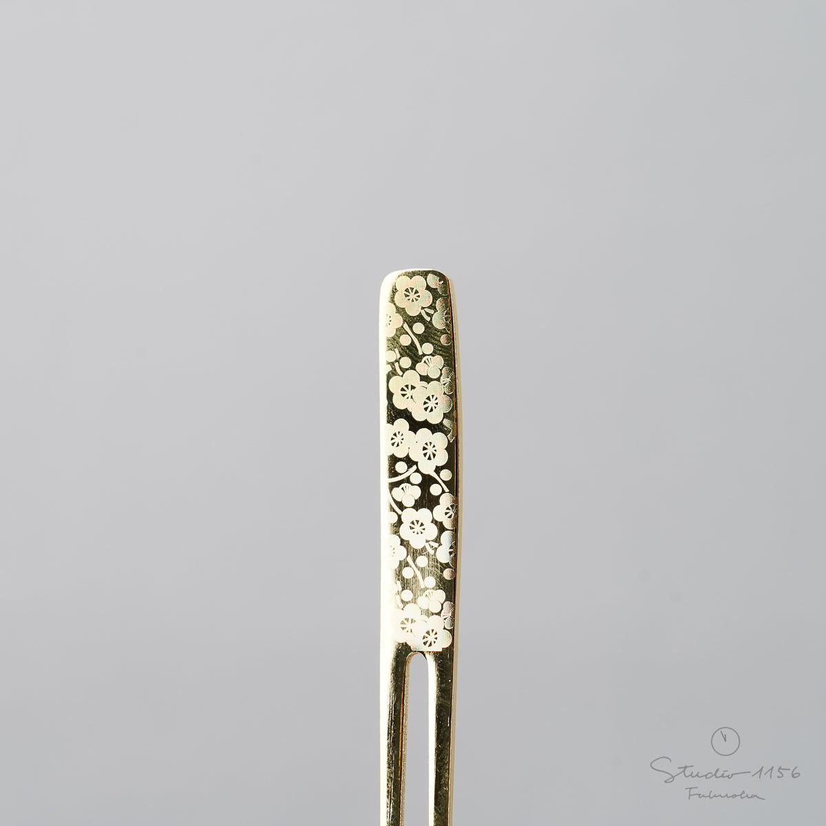 新潟燕カトラリー かんざし ピックフォーク 和柄ゴールド 9cm Todai Studio1156