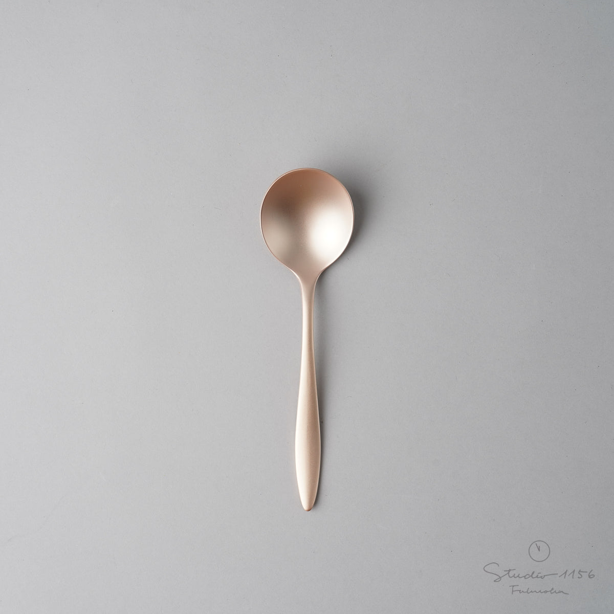 新潟燕カトラリー ALBI アルビ PE(ピンクゴールドエレガント) ブイヨンスプーン Todai Studio1156