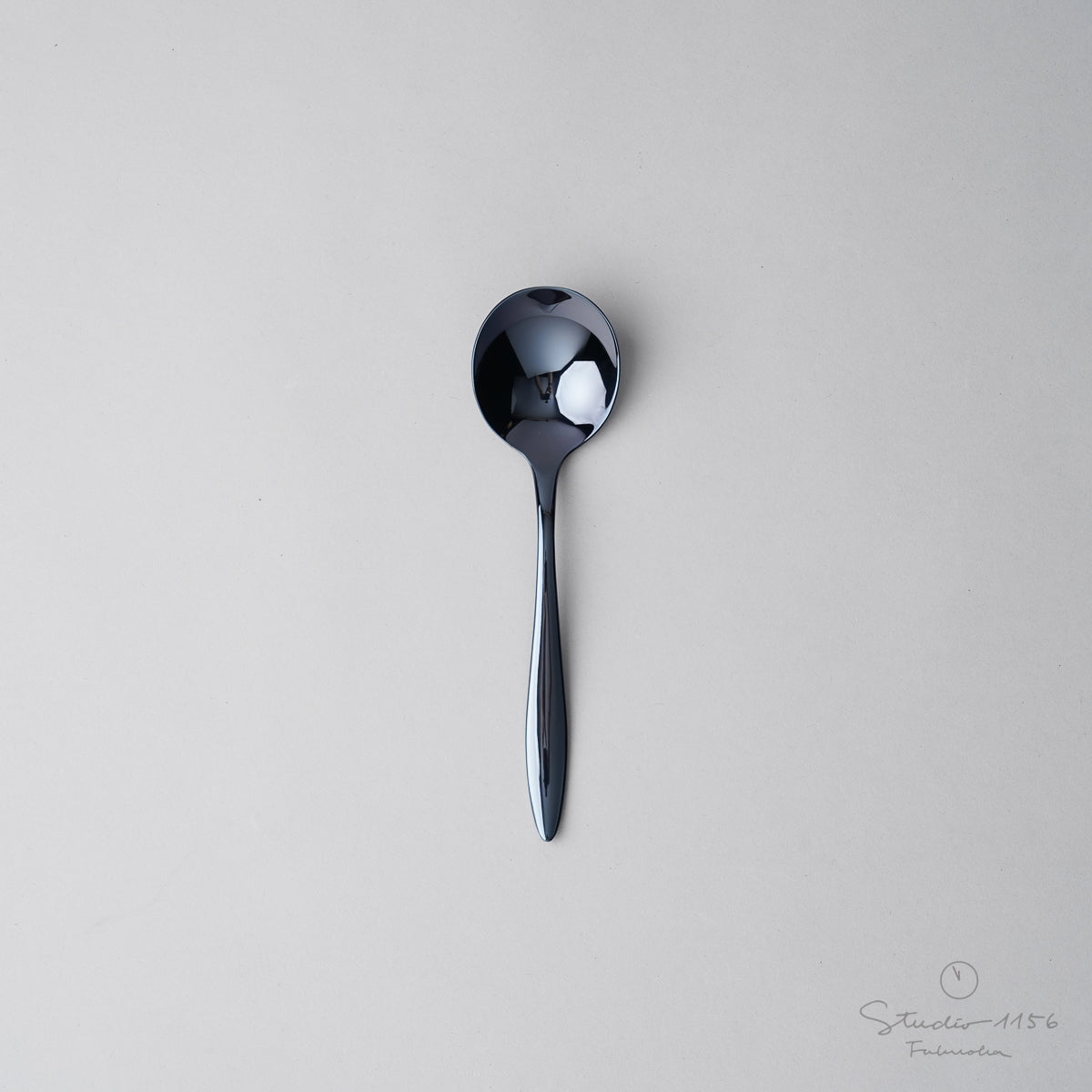 新潟燕カトラリー ALBI アルビ IN(イオンプレーティング ネイビー) ブイヨンスプーン Todai Studio1156