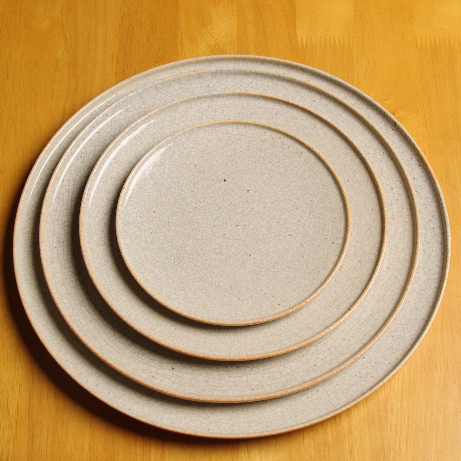 有田焼 夕波墨貫入 frameプレート 26cm Tokko Studio1156