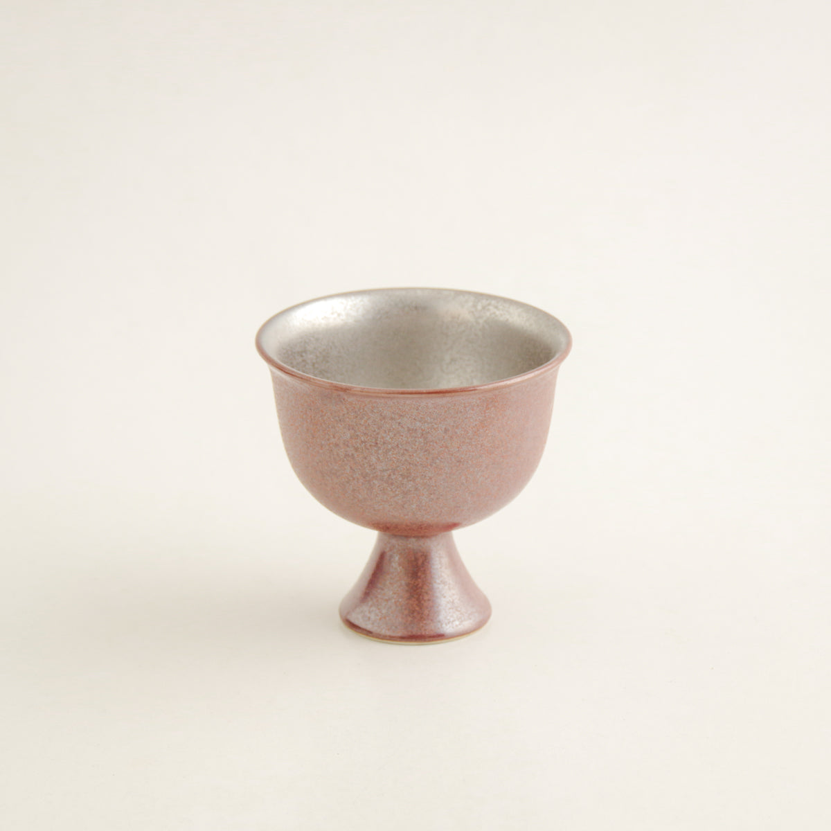 有田焼 高台小中付 8cm 紫素内銀 Touetsu Studio1156