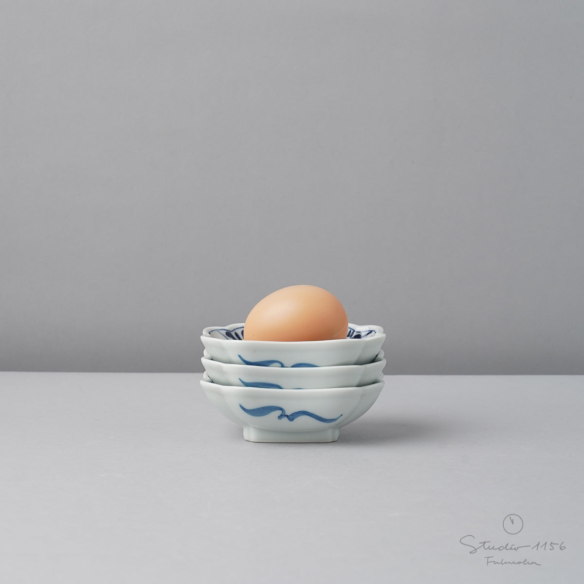 波佐見焼 染付山水蛸唐草 角小皿 9cm Takayama Studio1156