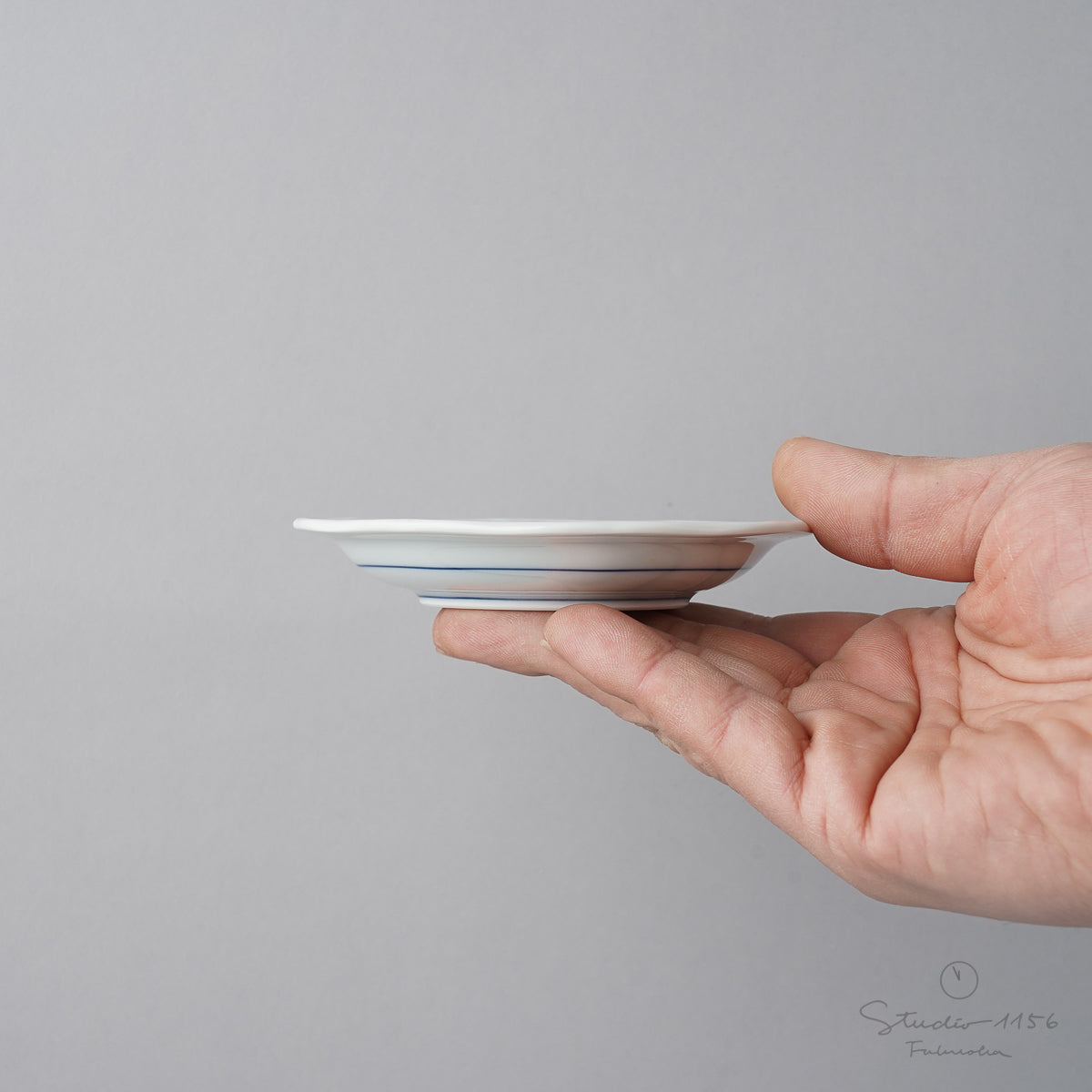 波佐見焼 染付紅葉鹿絵 八角小皿 10.5cm Takayama Studio1156