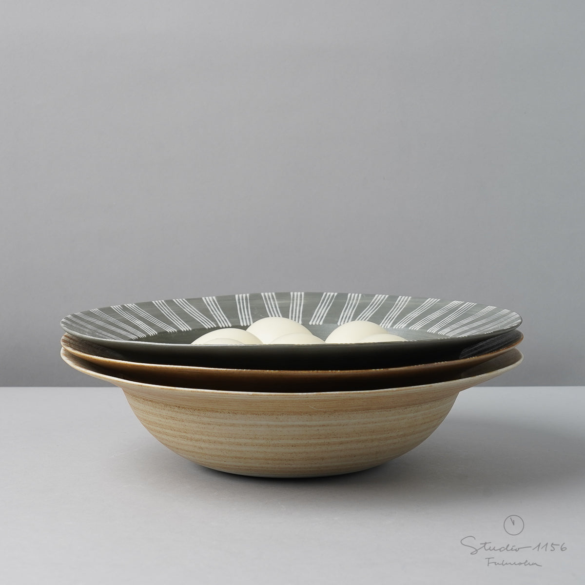 波佐見焼 シャビーシック ボウル L 24cm Wazan Studio1156