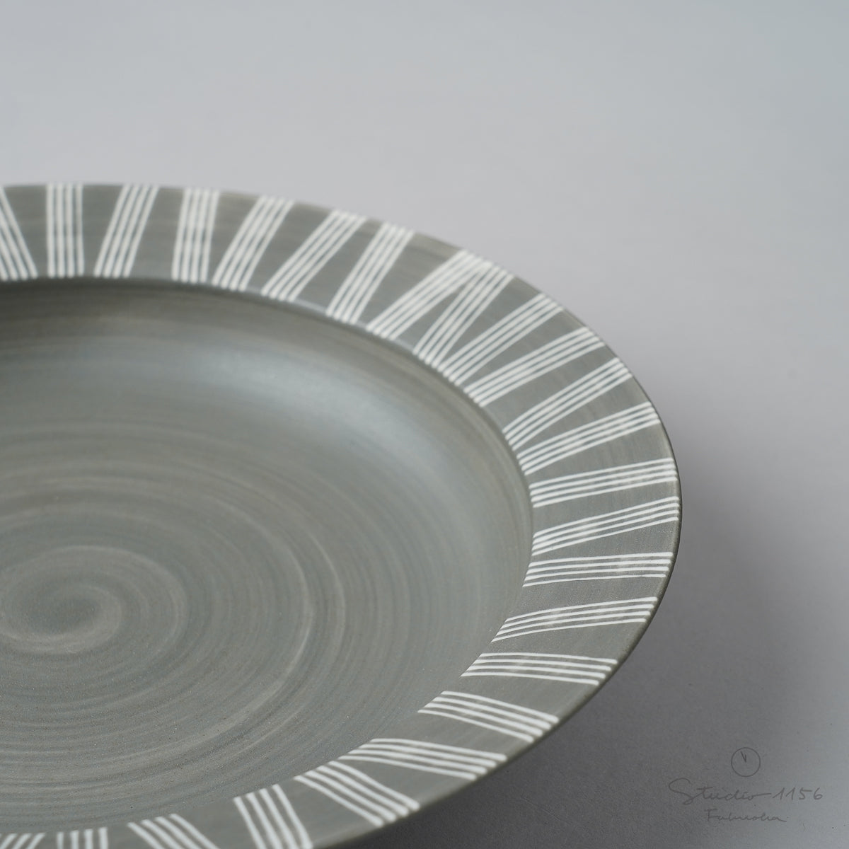 波佐見焼 シャビーシック カレーパスタプレート 22cm Wazan Studio1156