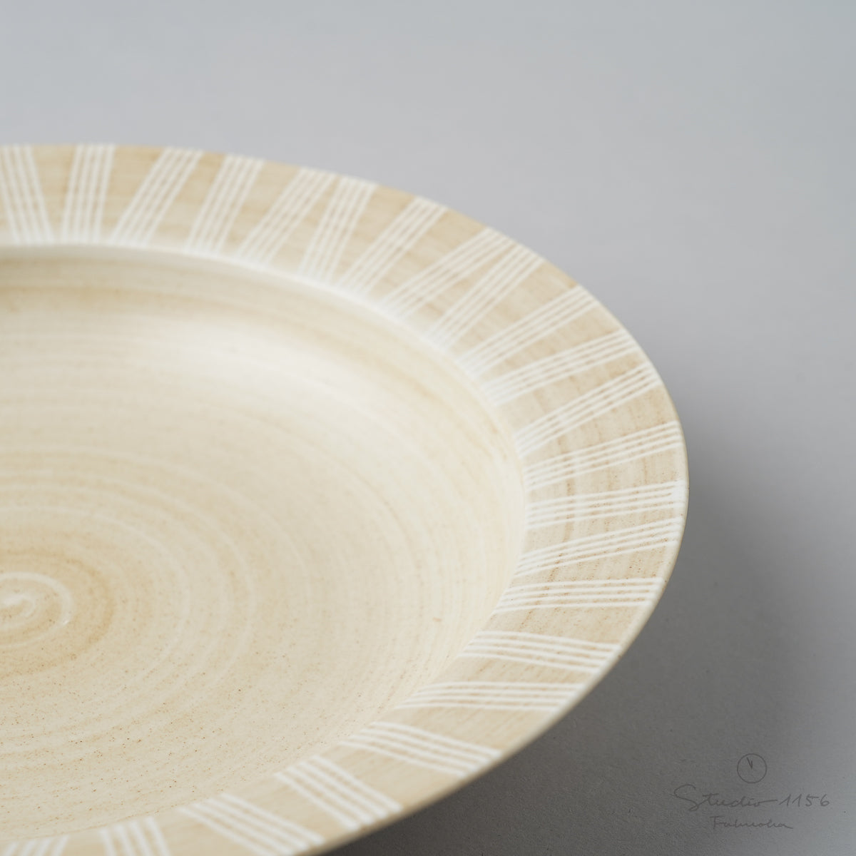 波佐見焼 シャビーシック カレーパスタプレート 22cm Wazan Studio1156