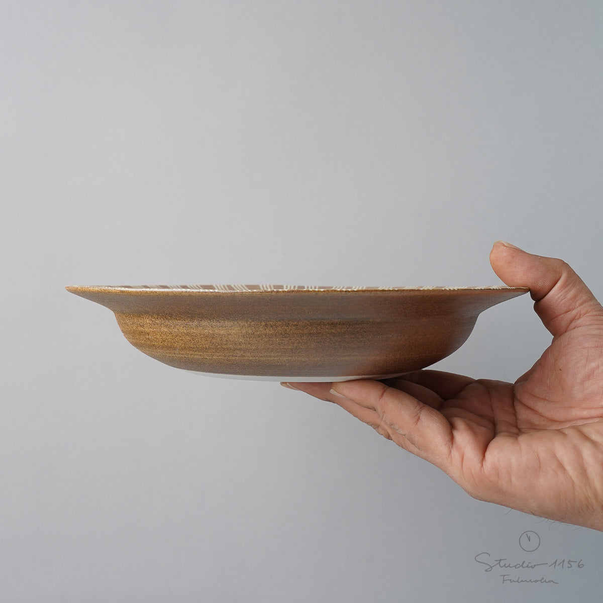 波佐見焼 シャビーシック カレーパスタプレート 22cm Wazan Studio1156