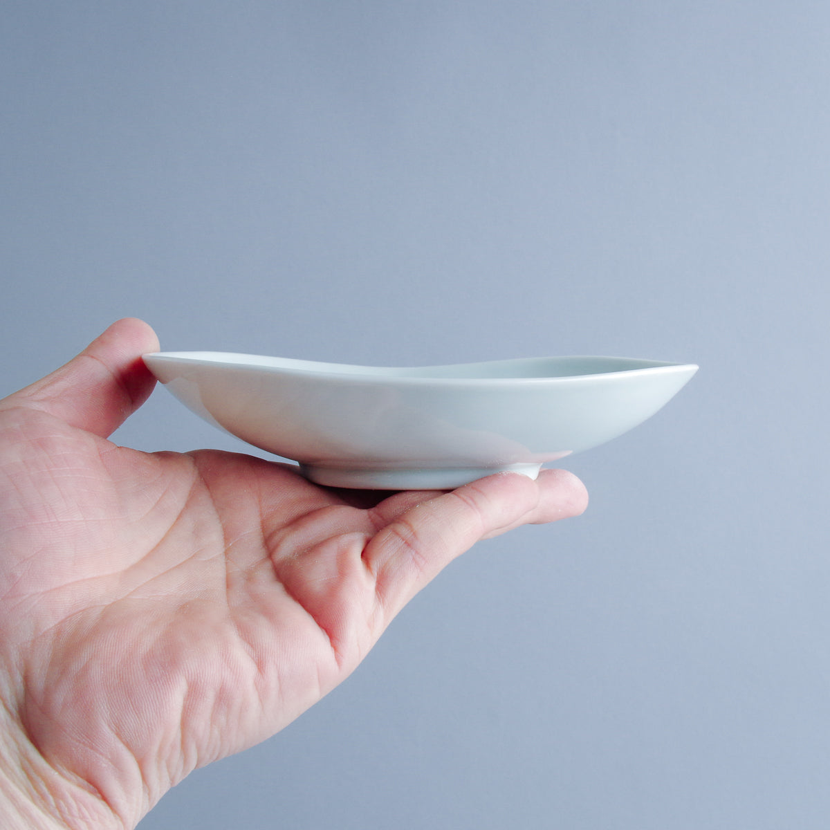 波佐見焼 染付木立 楕円皿(中) 15.5cm Yamashita Studio1156