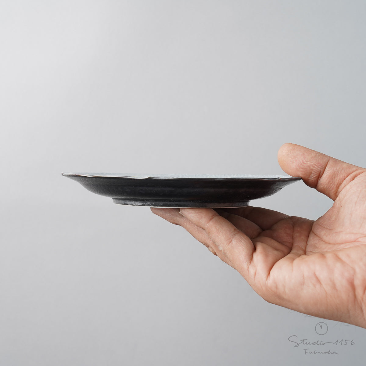 有田焼 焼〆 桔梗皿(L) 16cm Yagenji Studio1156