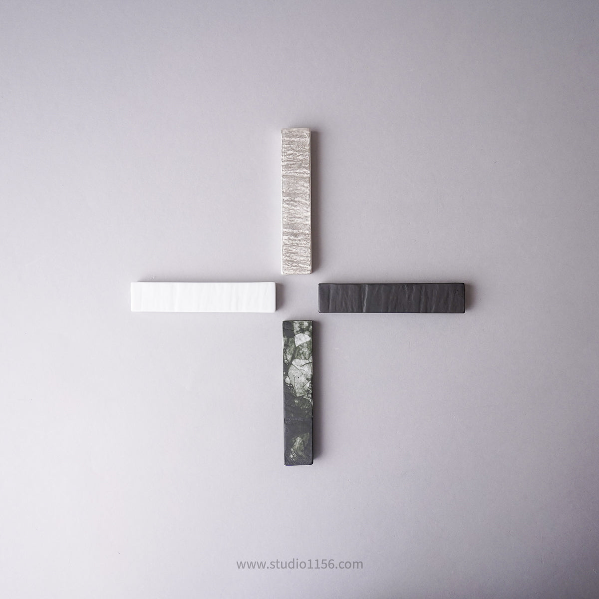 有田焼 エッグシェル 硯石カトラリーレスト 10cm Yamahei Studio1156