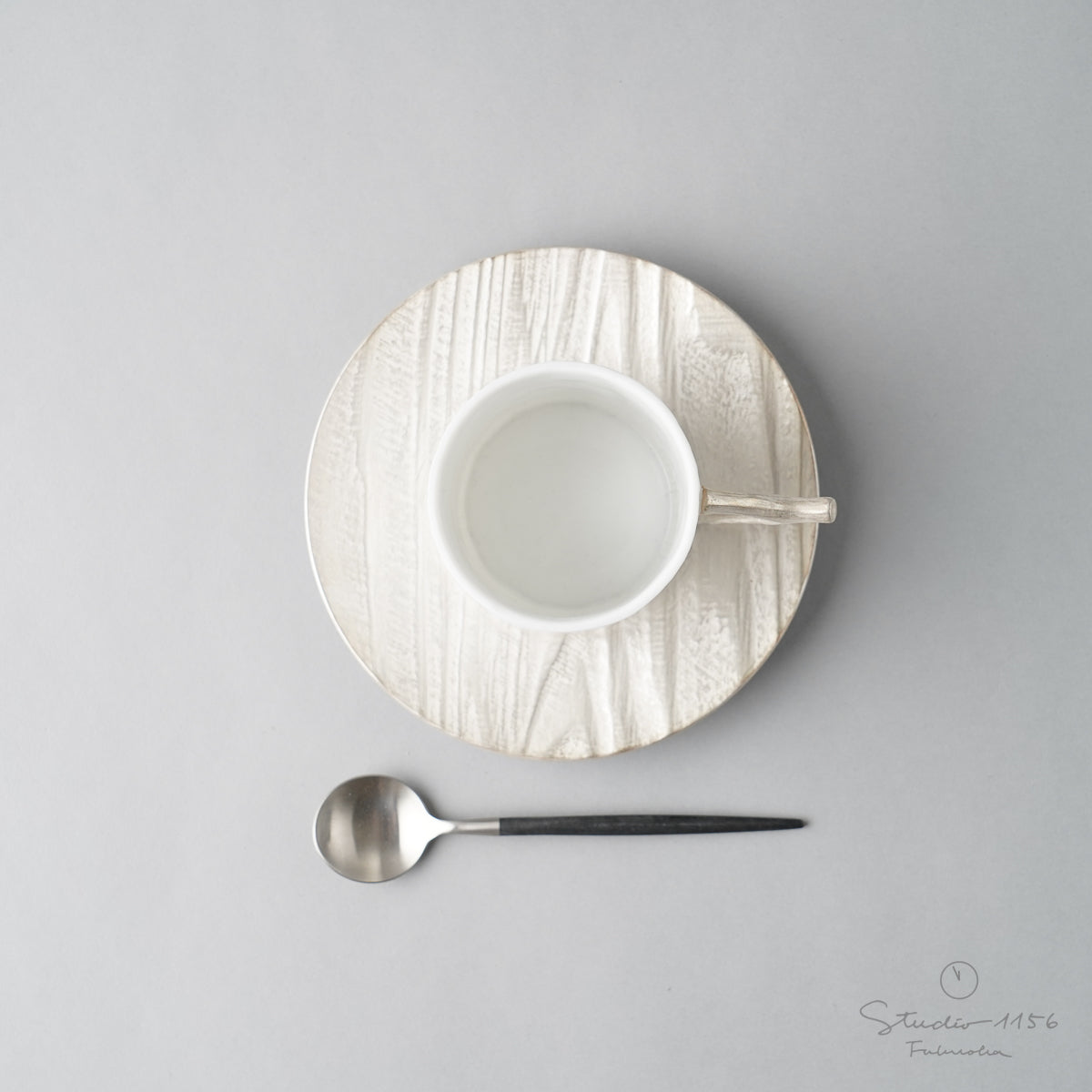 有田焼 木目彫 コーヒーカップ&ソーサー 160ml Yamahei Studio1156