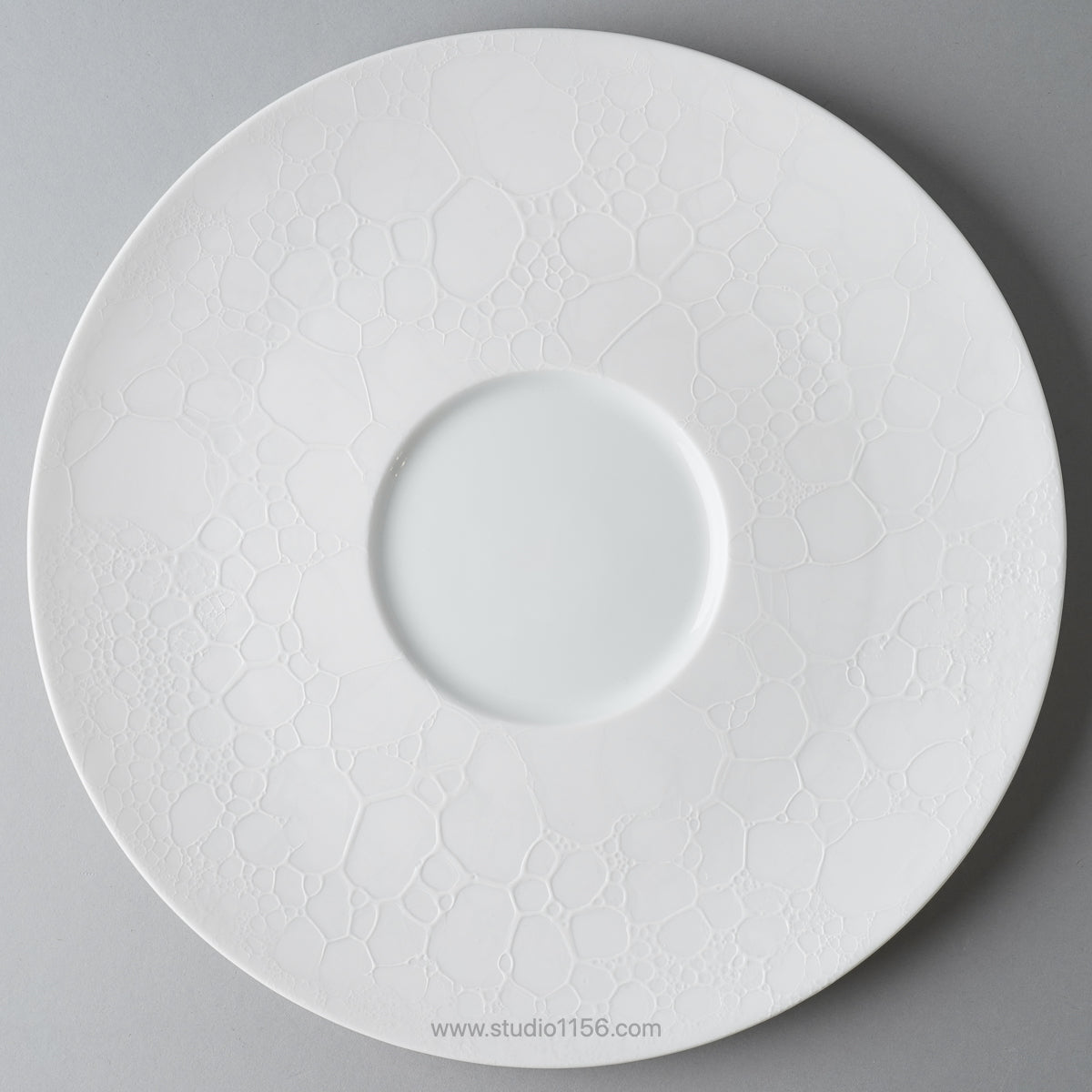 有田焼 泡シリーズ ワイドリムプレート 30cm Yamahei Studio1156