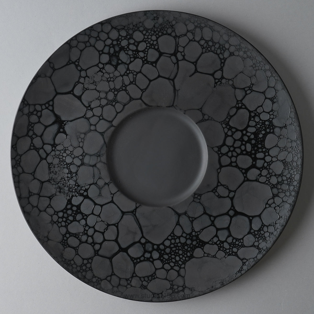 有田焼 泡シリーズ ワイドリムプレート 30cm Yamahei Studio1156