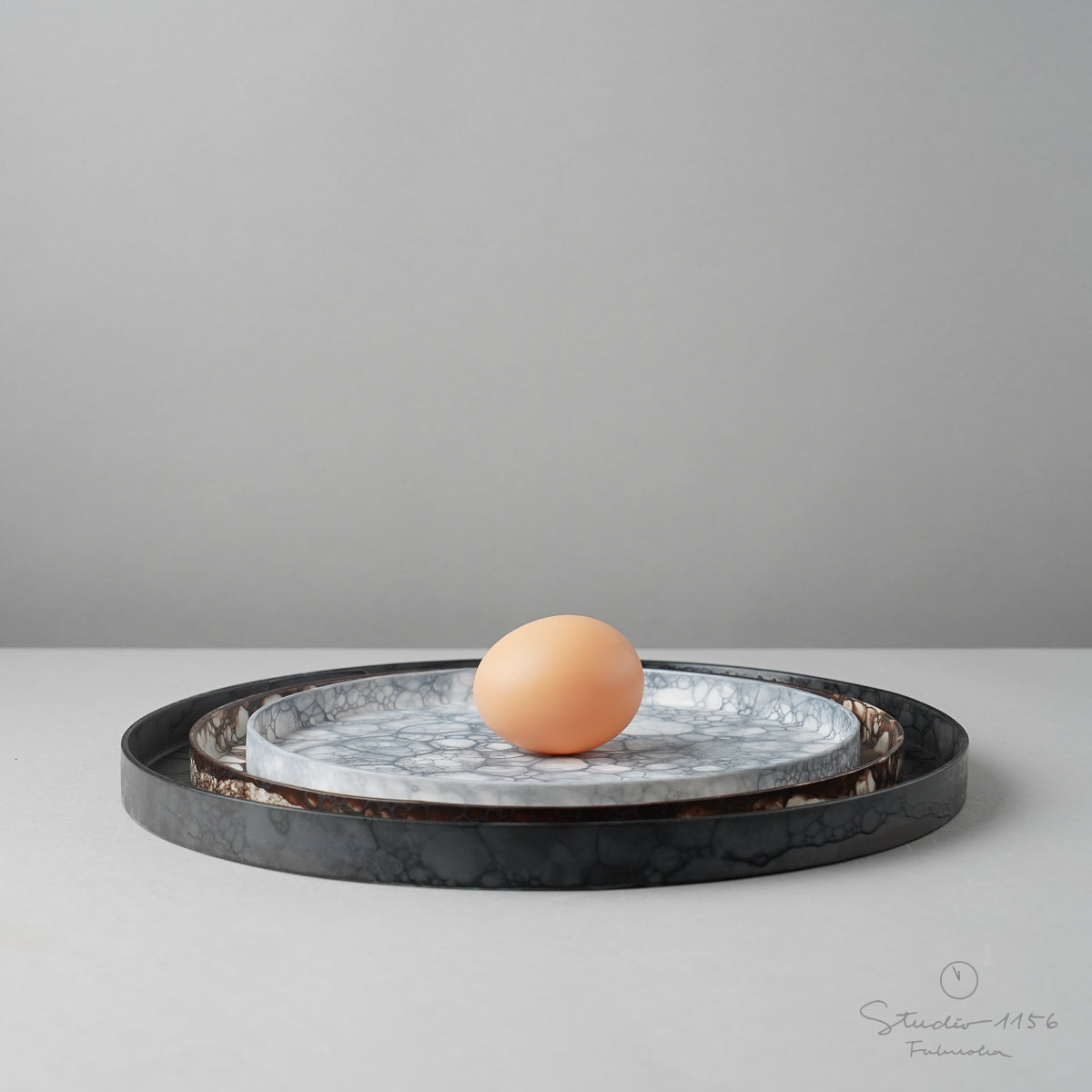 有田焼 フラットプレート w/ Straight-rim 26cm Yamahei Studio1156