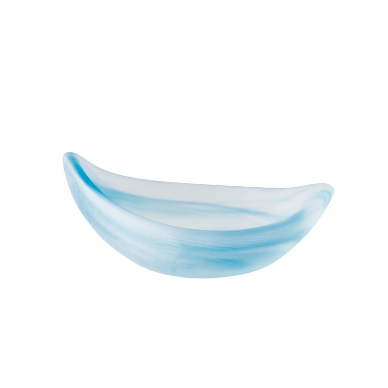 ガラス食器 筑波 舟型豆鉢 ブルー 11cm Yoshinuma-glass Studio1156