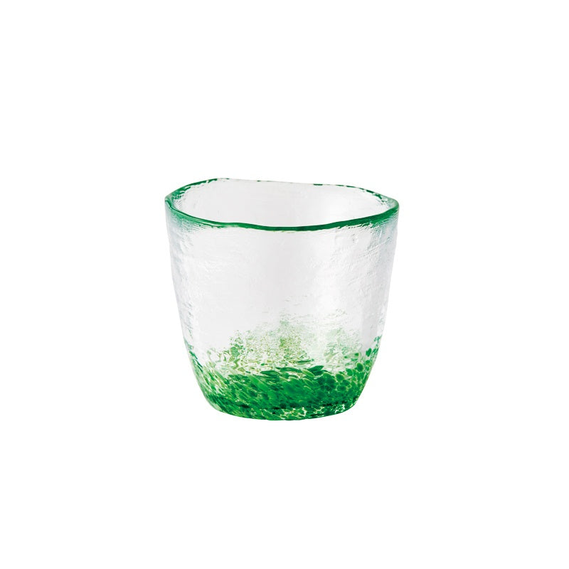ガラス食器 色彩碗 (GR粒残し) グリーン 180ml Yoshinuma-glass Studio1156