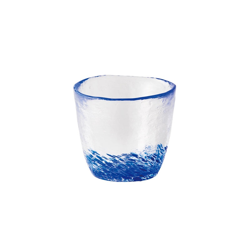 ガラス食器 色彩碗 (CB粒残し) コバルト 180ml Yoshinuma-glass Studio1156