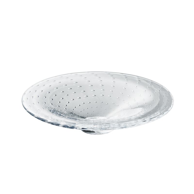 ガラス食器 透水 (大) 泡入 24.5cm Yoshinuma-glass Studio1156