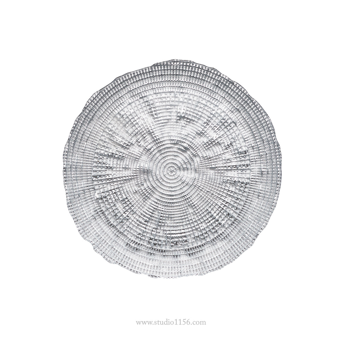 ガラス食器 トレジャープレート 21cm/28cm シルバー 21cm Yoshinuma-glass Studio1156