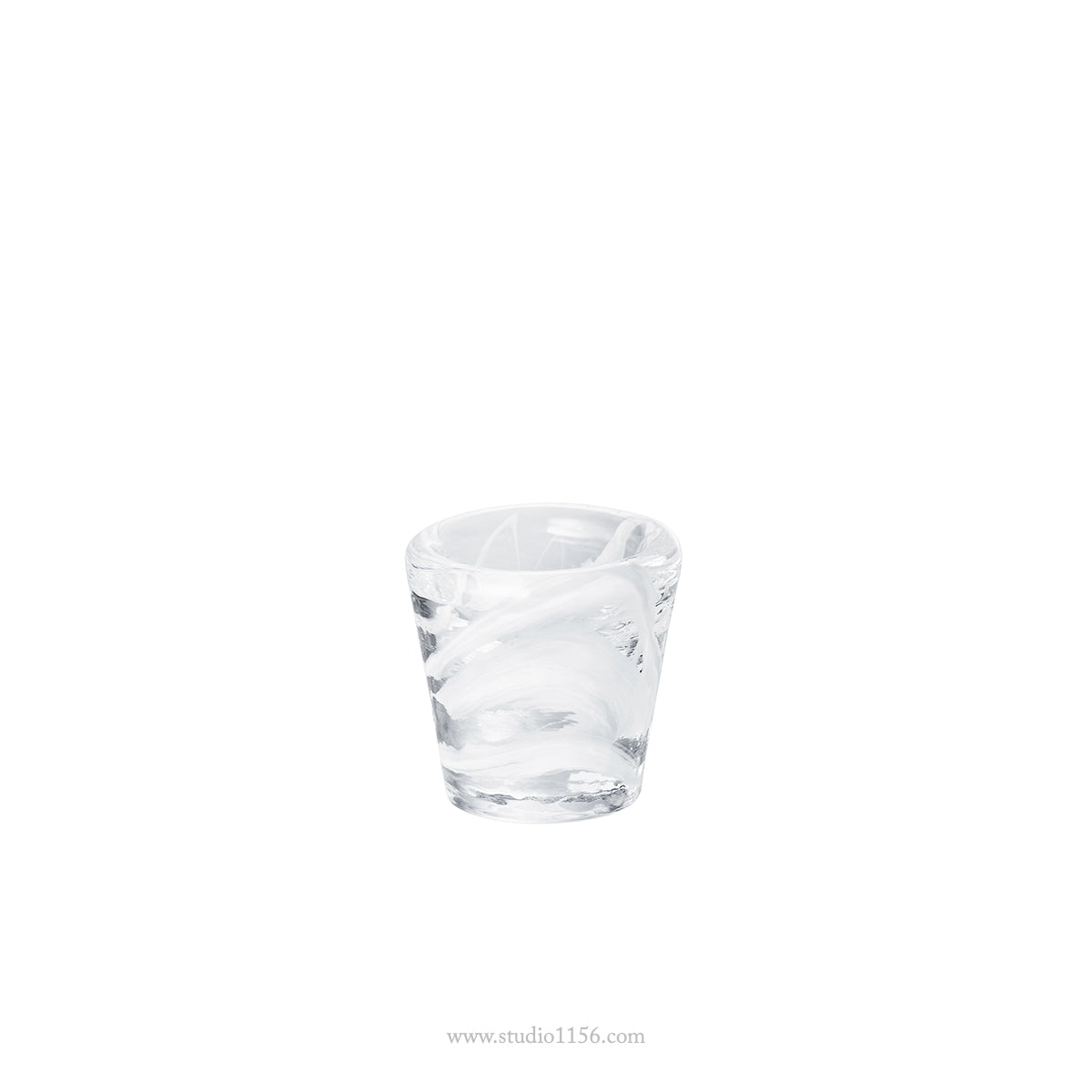 ガラス食器 トーチアミューズ 5cm ホワイト Yoshinuma-glass Studio1156