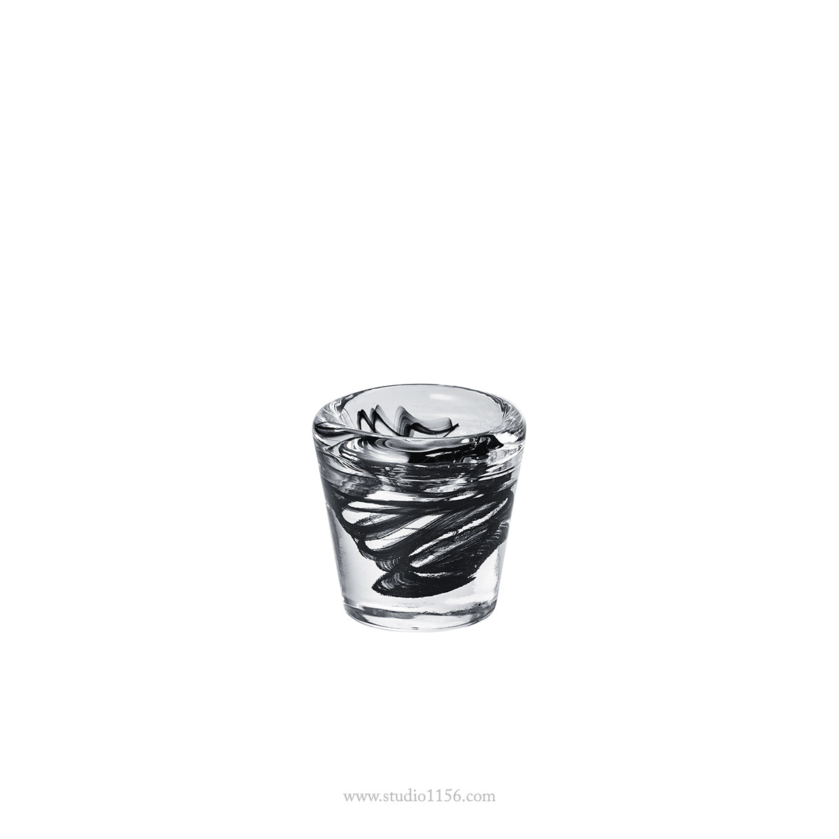 ガラス食器 トーチアミューズ 5cm ブラック Yoshinuma-glass Studio1156