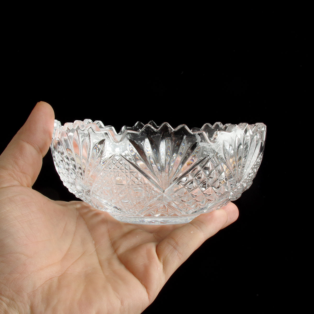 ガラス食器 新弥彦 中鉢向付 14cm GD/CR Yoshinuma-glass Studio1156