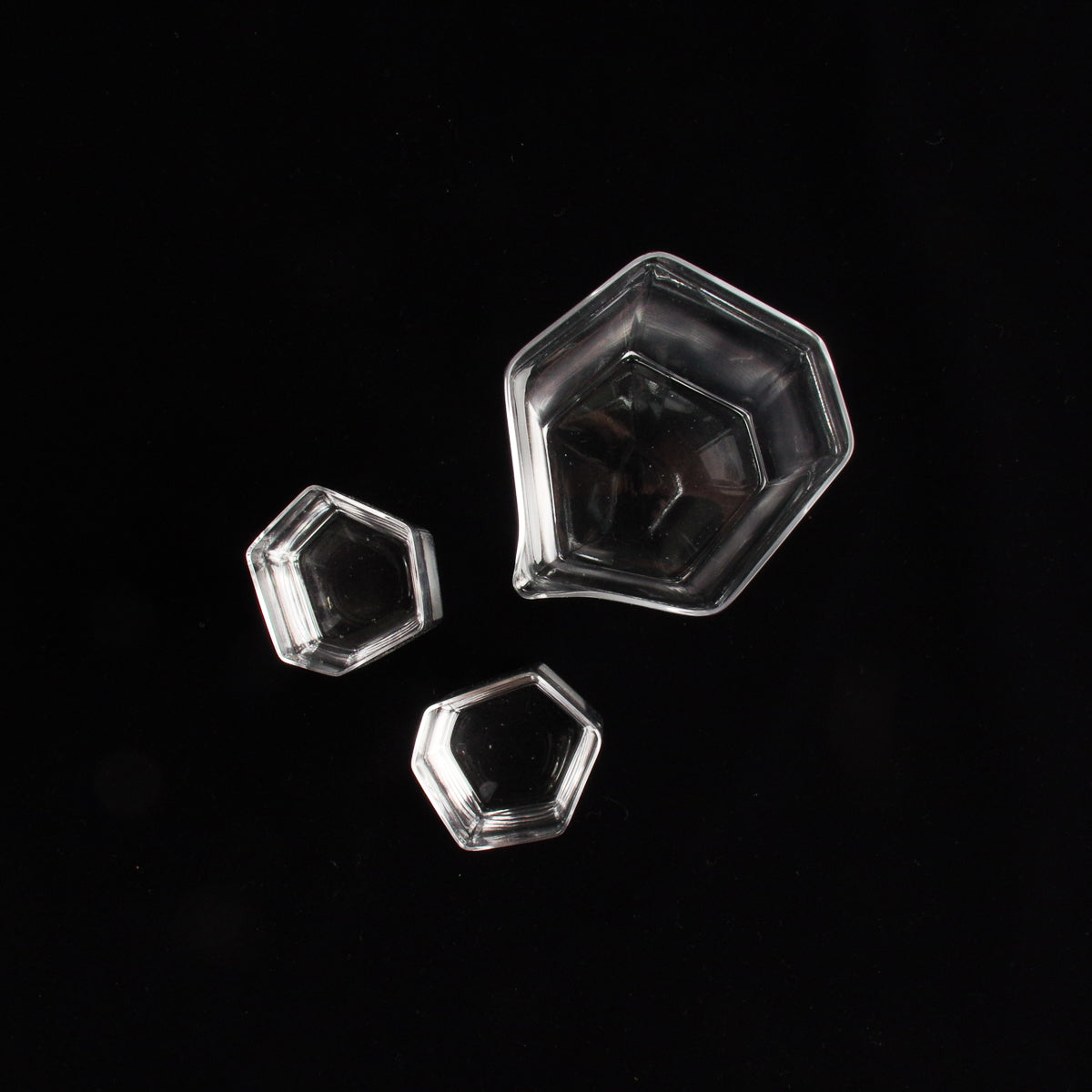 ガラス食器 六角角柱デカンタ 片口酒器 (S/M/L) Yoshinuma-glass Studio1156