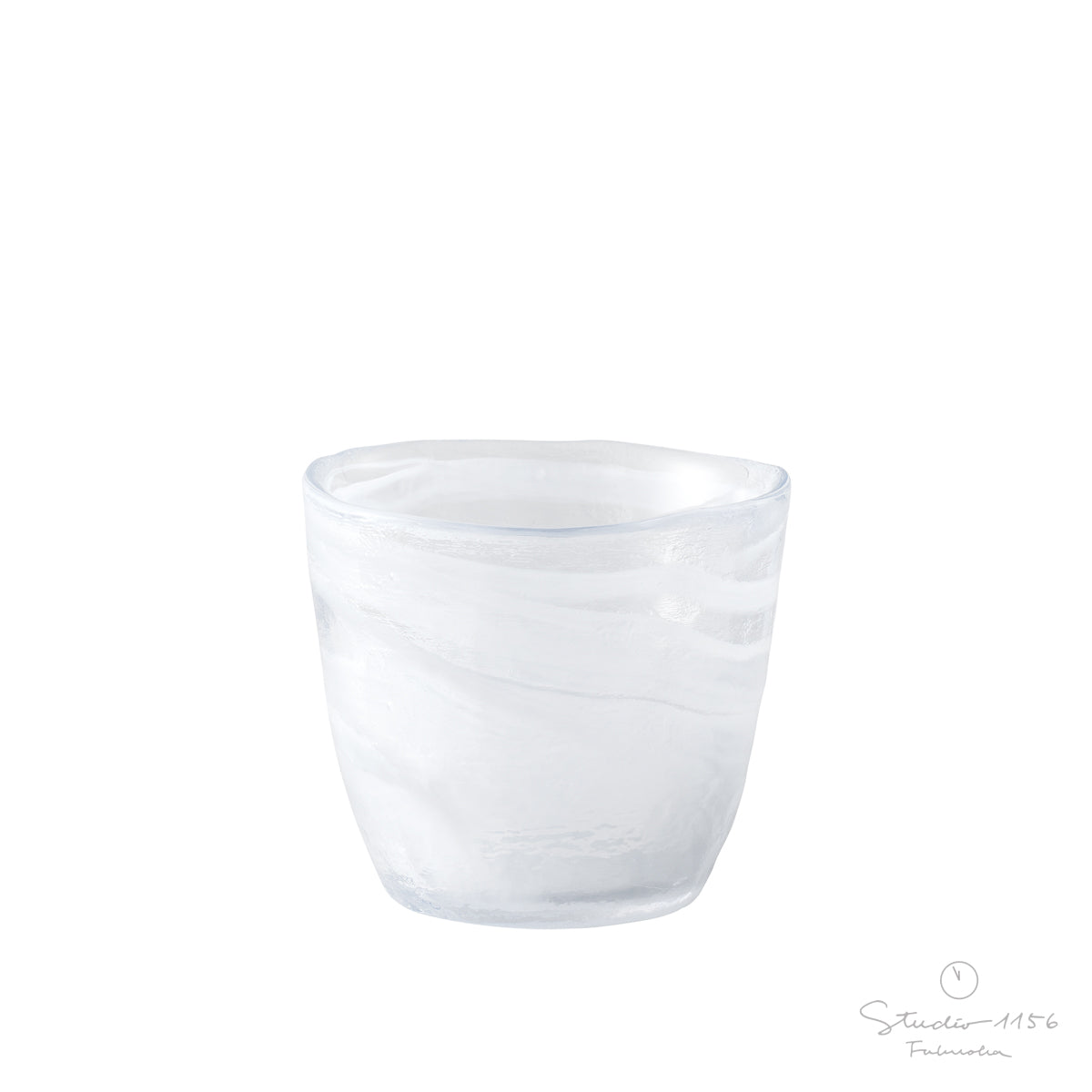 ガラス食器 水墨 フリーカップ 180ml BK/WH WH 白 Yoshinuma-glass Studio1156