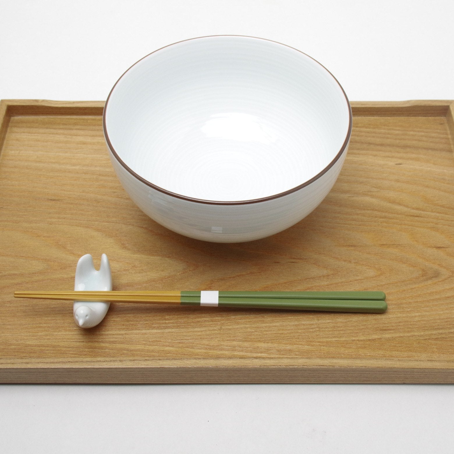 木竹工芸 彩がんこ箸(細) 緑 23.5cm Takebito Studio1156