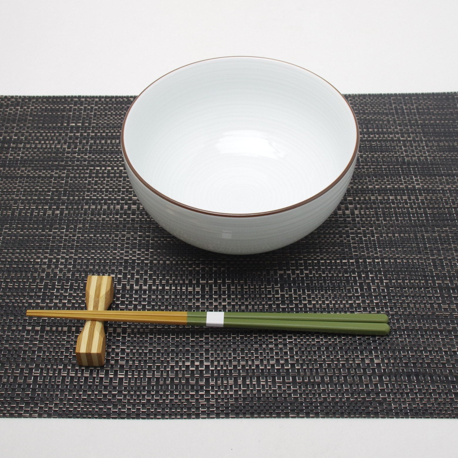 木竹工芸 彩がんこ箸(細) 緑 23.5cm Takebito Studio1156