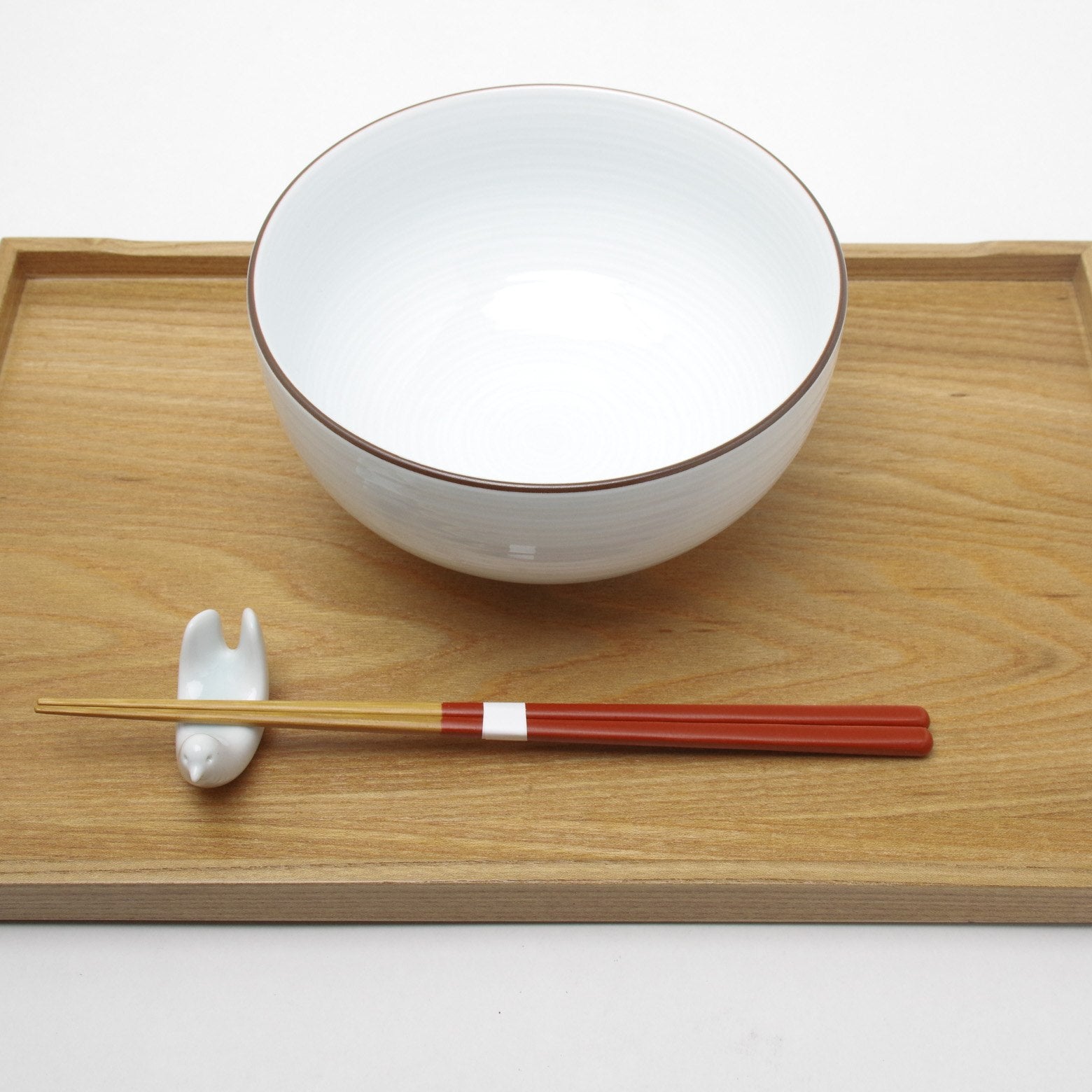 木竹工芸 彩がんこ箸(細) 赤 23.5cm Takebito Studio1156