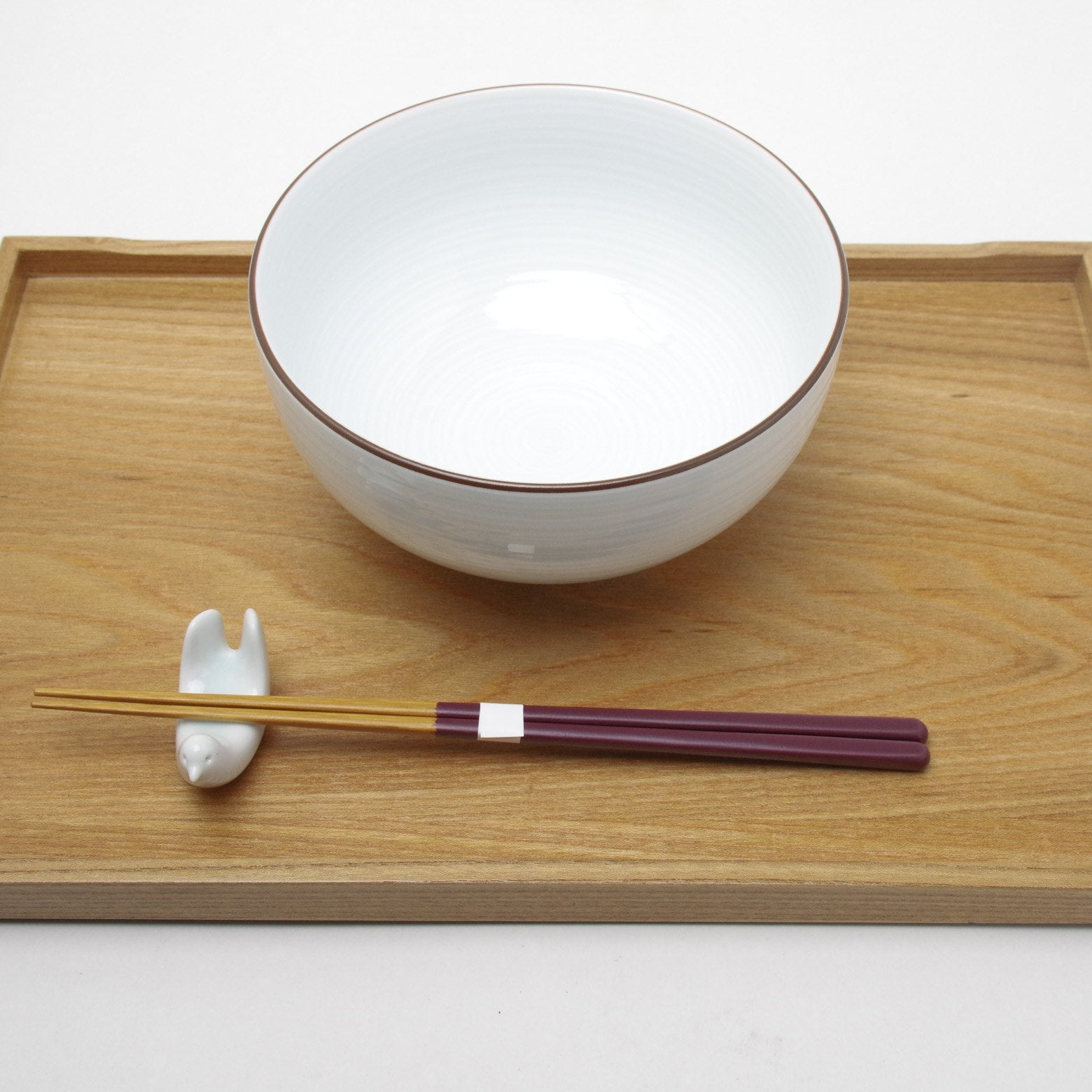 木竹工芸 彩がんこ箸(細) 紫 23.5cm Takebito Studio1156