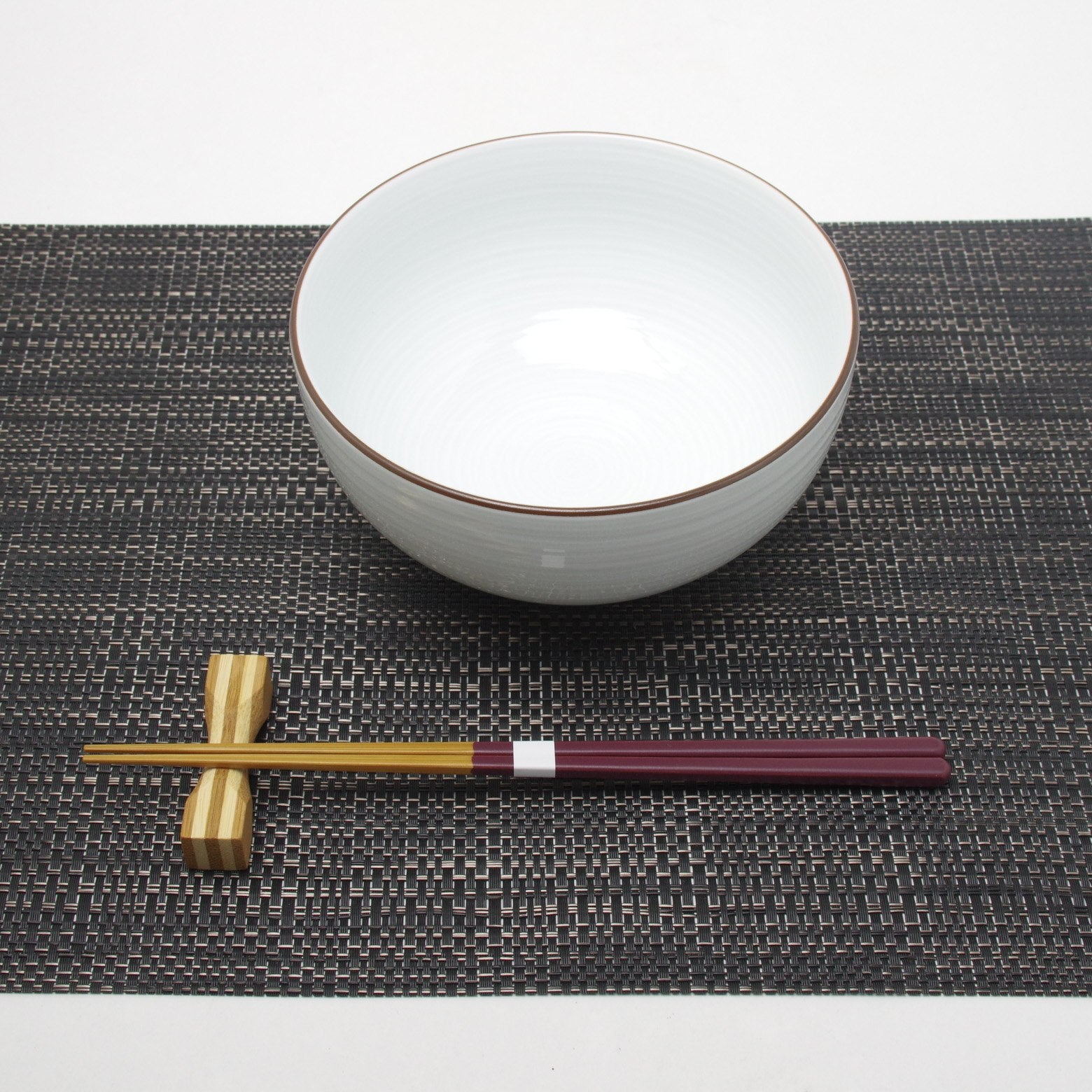 木竹工芸 彩がんこ箸(細) 紫 23.5cm Takebito Studio1156