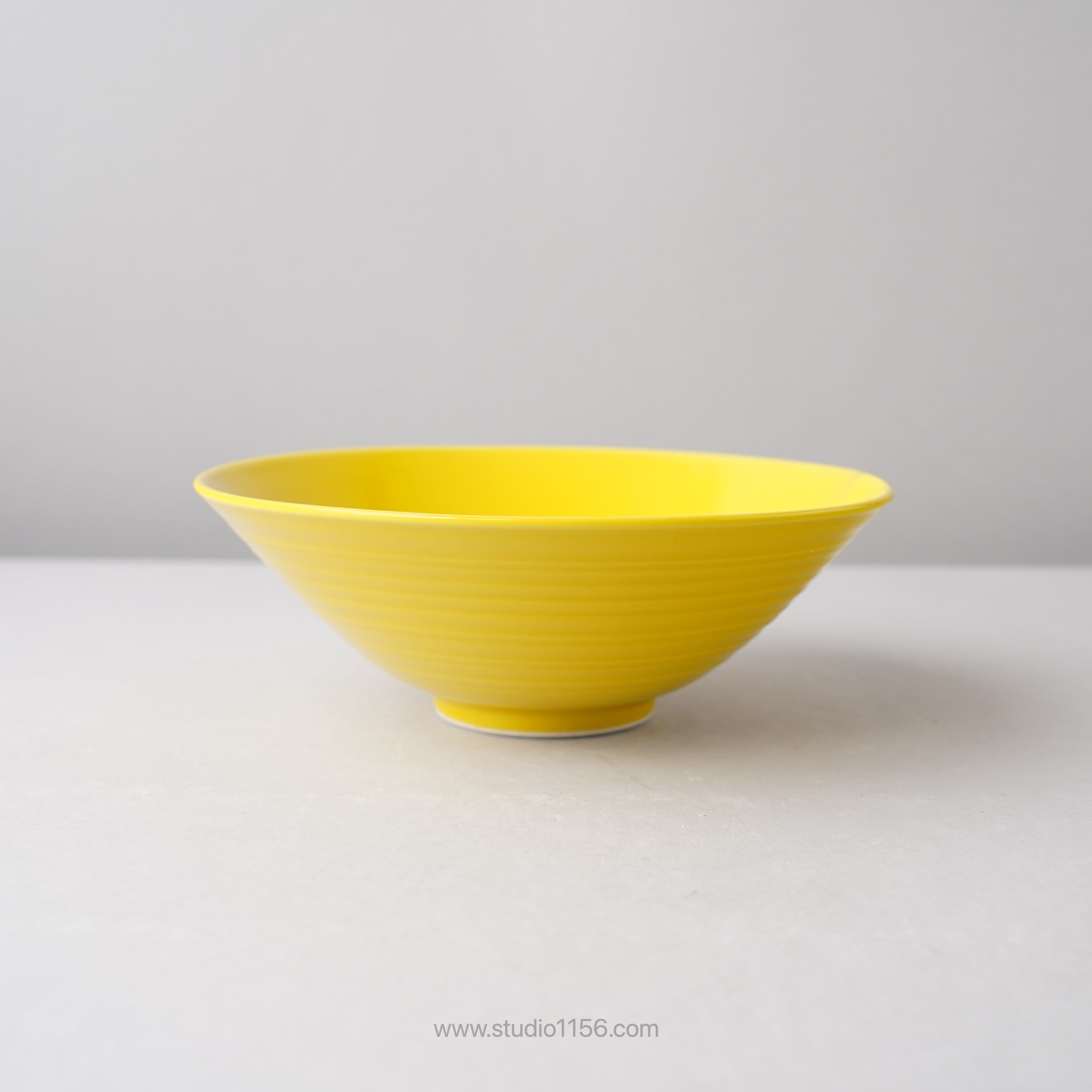 波佐見焼 一方押ボウル 預け鉢 16cm イエロー Ryusen Studio1156