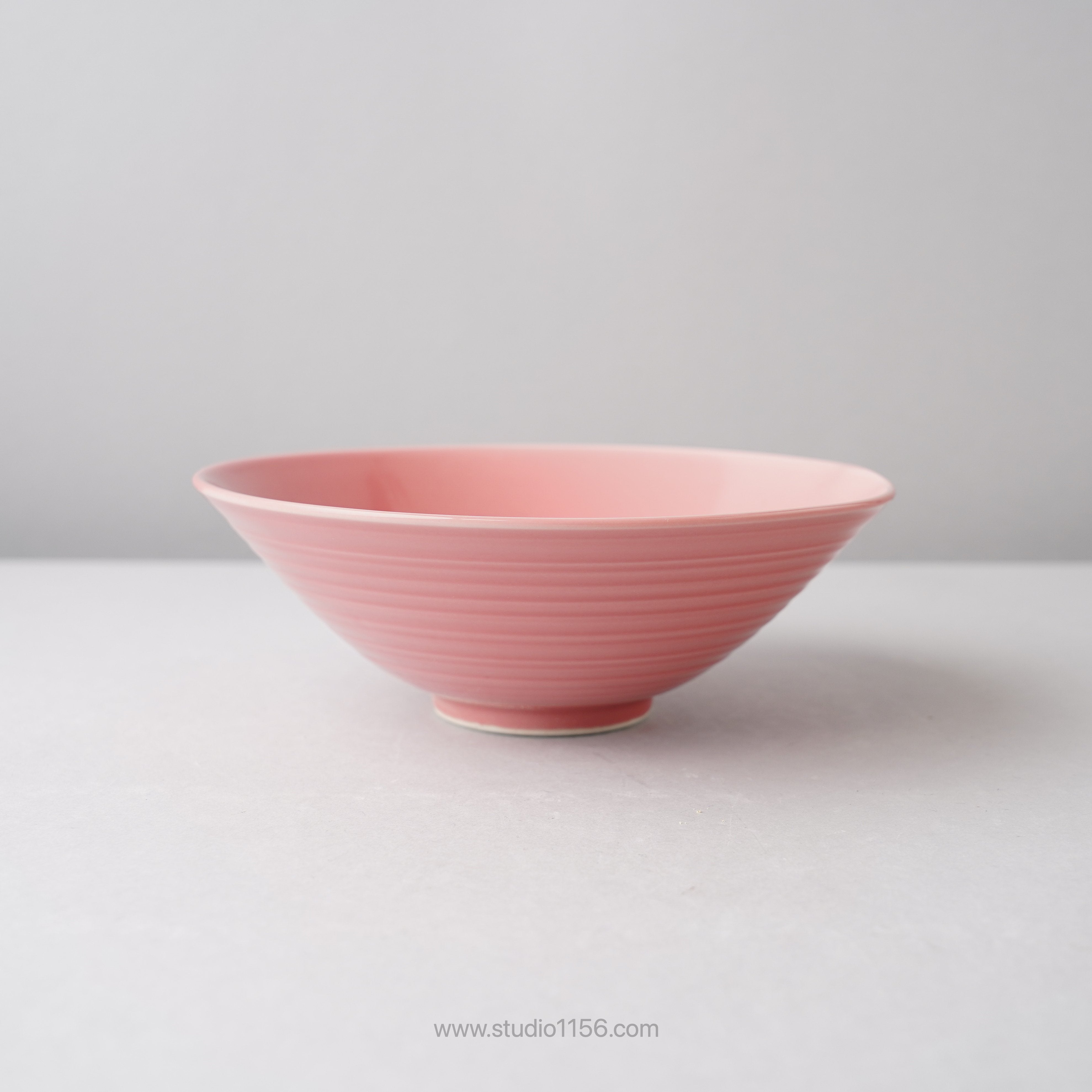 波佐見焼 一方押ボウル 預け鉢 16cm ピンク Ryusen Studio1156