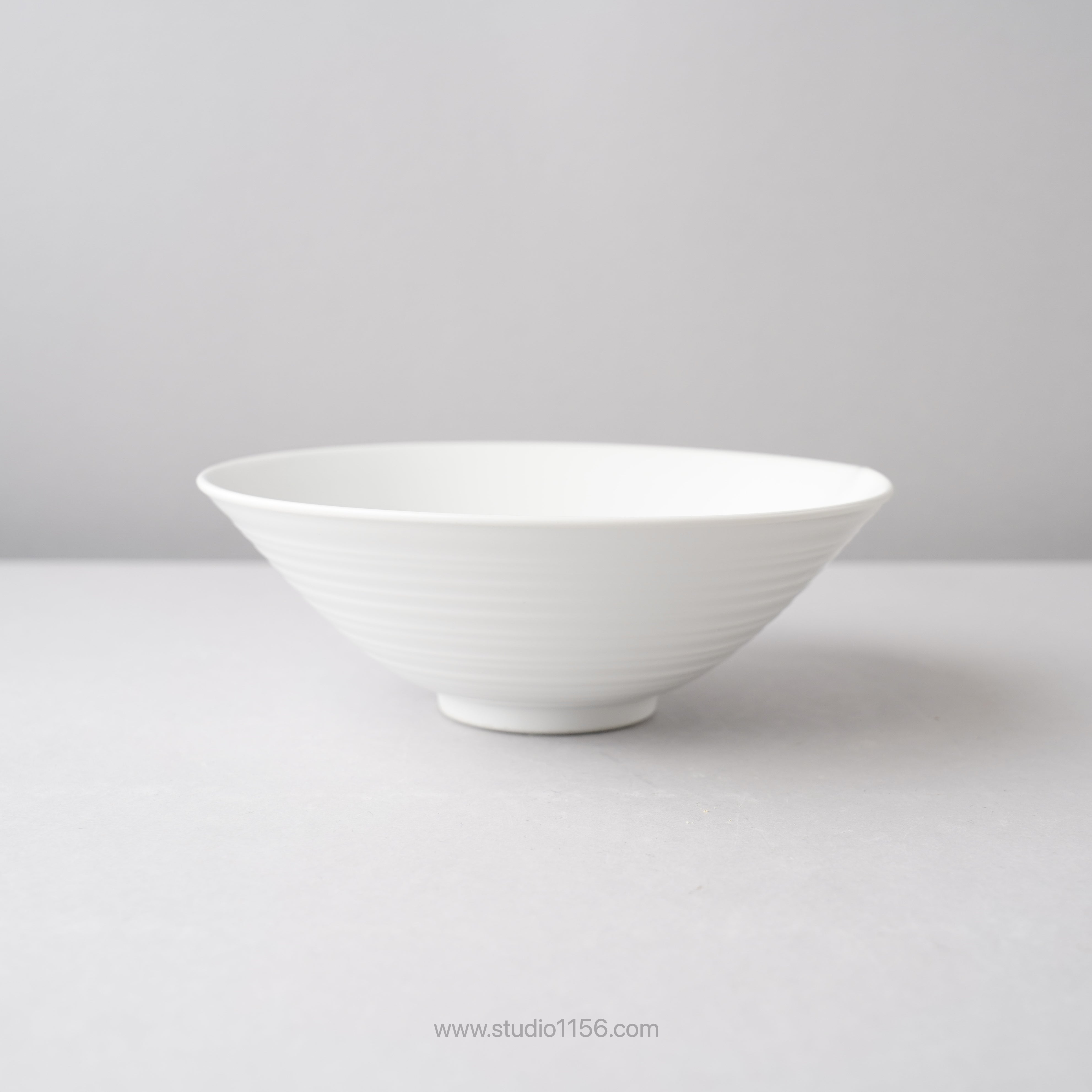 波佐見焼 一方押ボウル 預け鉢 16cm 白マット Ryusen Studio1156