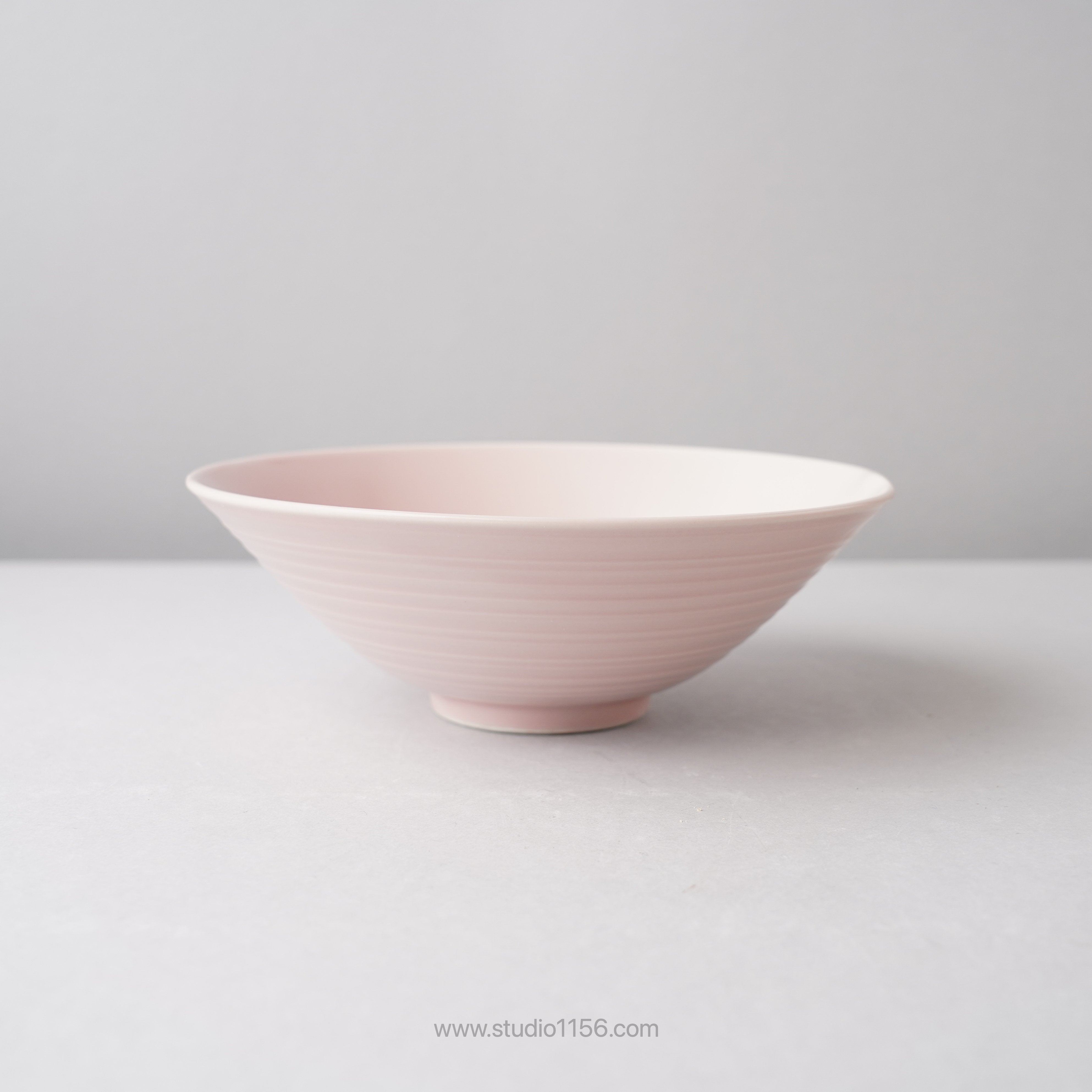 波佐見焼 一方押ボウル 預け鉢 16cm ピンクマット Ryusen Studio1156