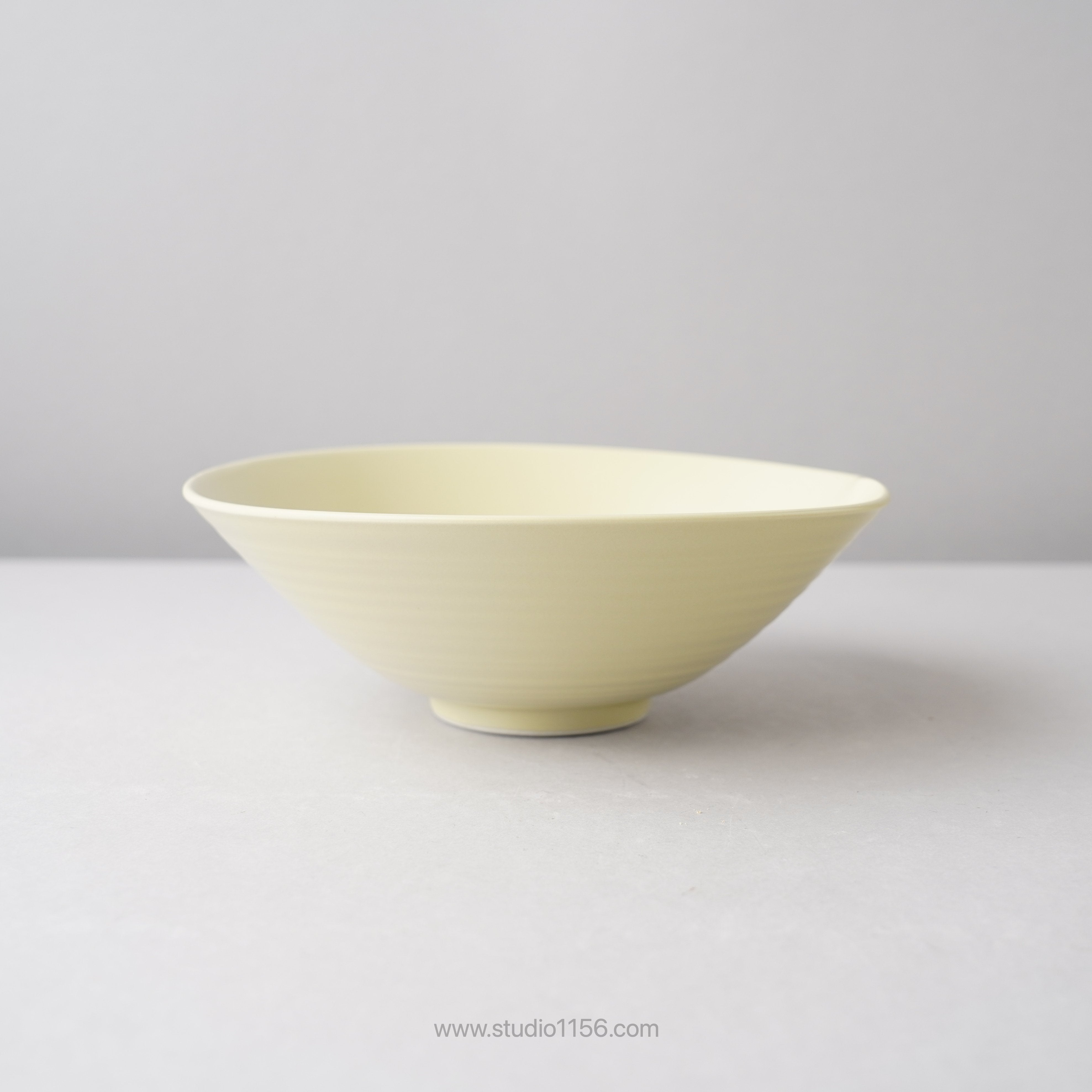 波佐見焼 一方押ボウル 預け鉢 16cm イエローマット Ryusen Studio1156