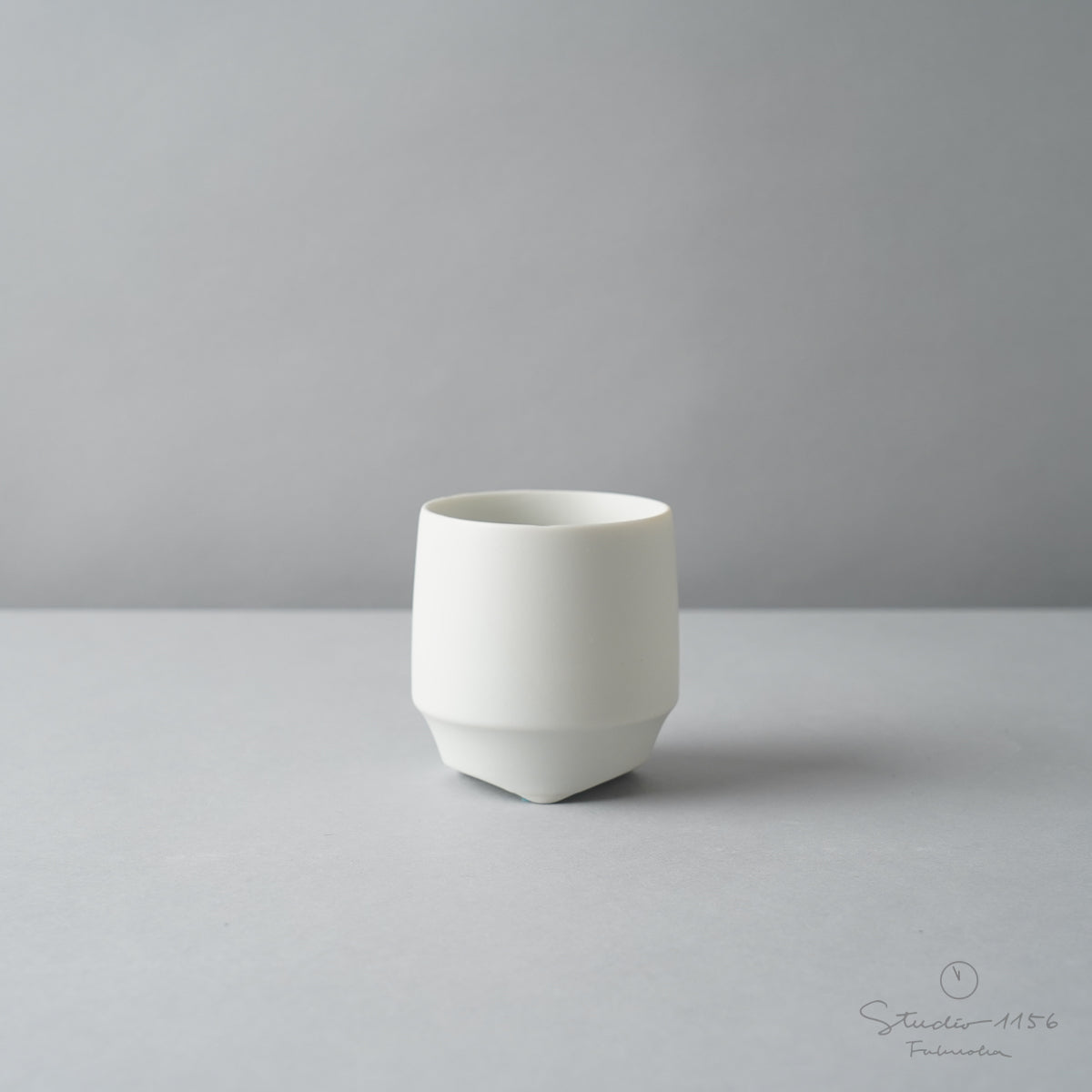 有田焼 Glaze 香酒盃 (S) フリーカップ 130ml 練(白マット) Zuiho Studio1156