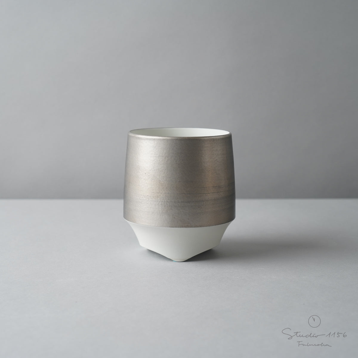 有田焼 Luxury 香酒盃 (L) ロックグラス 300ml プラチナ Zuiho Studio1156