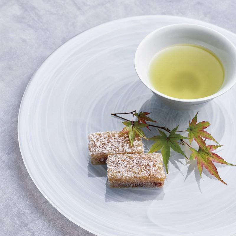 ガラス食器 水墨 フラットプレート 21cm BK/WH Yoshinuma-glass Studio1156