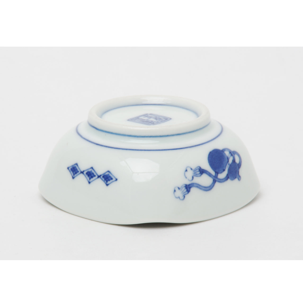 波佐見焼 染牡丹瓢 角小鉢 7cm Takayama Studio1156